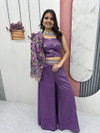 PC 484 Pure Tissue Simmer With Heavy Embroidery Sequence Work Shrug With Choli Plazzo Online Wholesale
